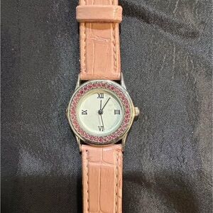 Elegant Pink Strap Women's Watch